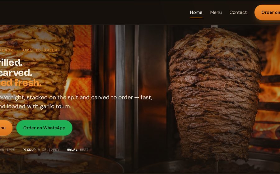 Sakalam Shawarma website
